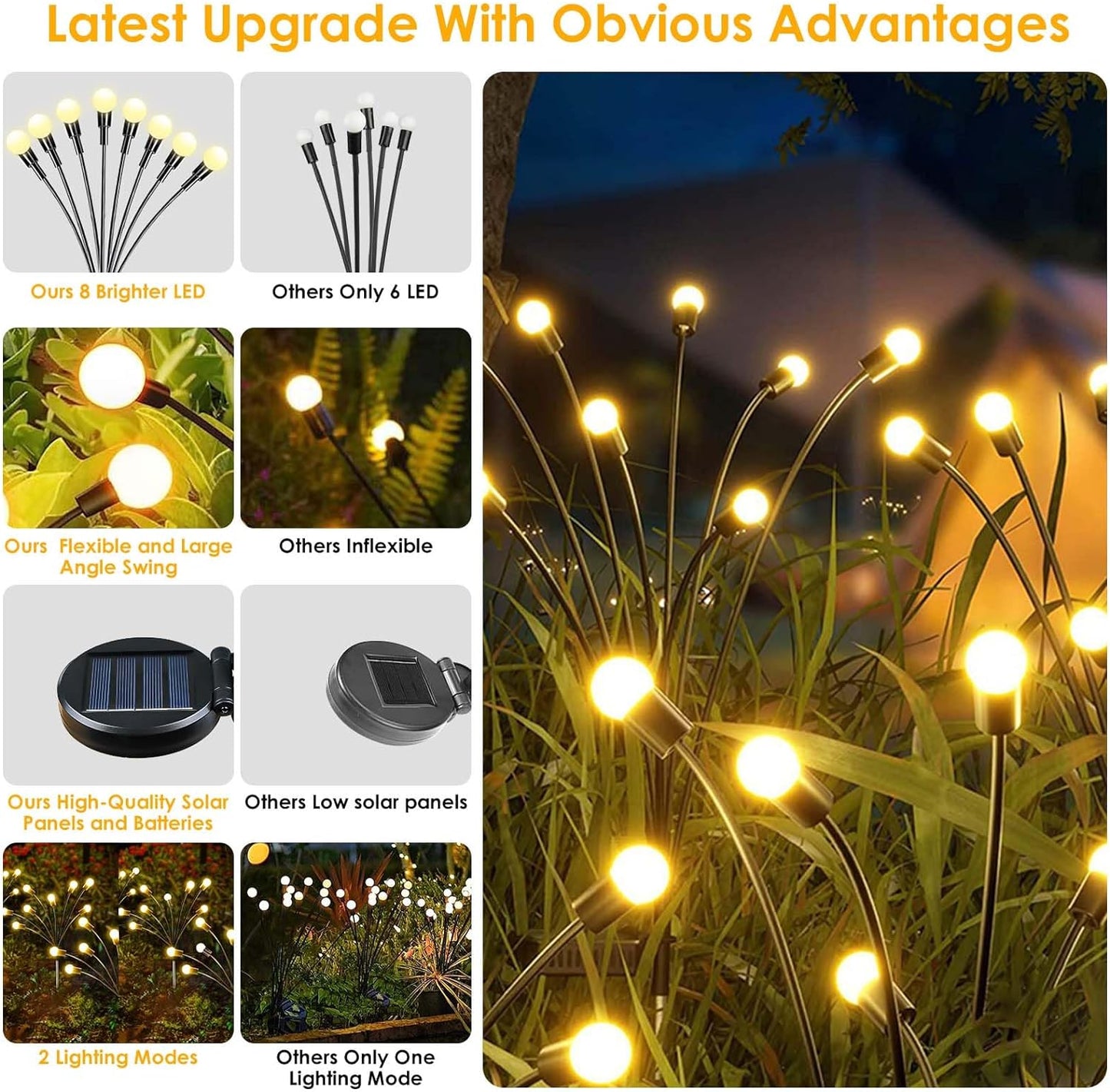 Solar-Powered Firefly Lights